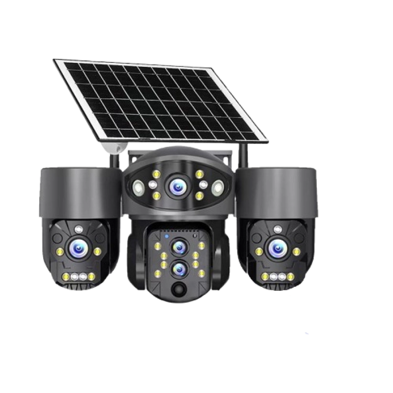 Champion Solar Outdoor Waterproof Three Lens Moving 4G Camera.