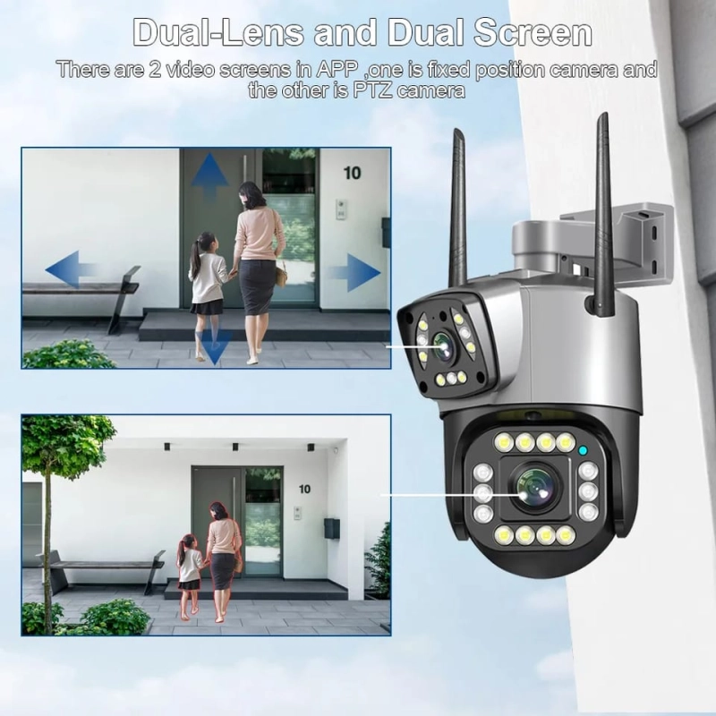 V380pro PTZ Outdoor WaterProof Dual Lens WiFi IP Camera.