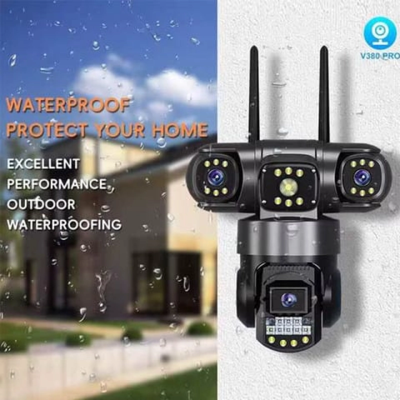 V380pro PTZ Outdoor WaterProof 3 Lens Wi-Fi IP Camera.